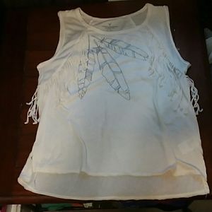 Ae fringe tank top
